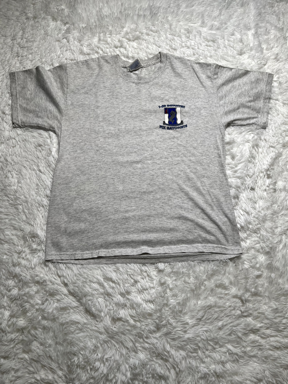 “1-50 Infantry Fix Bayonets” Small Graphic T Shirt Size M